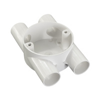Offre Spéciale nouvelle boîte de gestion de câbles en plastique Promotion Pvc boîte de jonction murale en gros pas cher boîtier de sortie coulé