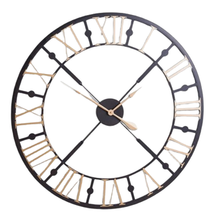 Promotionnel Antique Horloge Murale Nouveauté Décoration Murale Et Salon Métal Analogique Horloge Murale Salle D'étude Salle À Manger Utilisation - Product Image 1