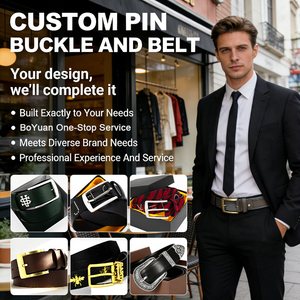 Boucles <span class=keywords><strong>de</strong></span> ceinture pour hommes en zinc, 4 couleurs, style décontracté et professionnel, accessoires argentés, logo personnalisé, boucles à ardillon réversibles double face dorées pour hommes - Product Image 6