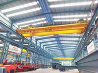Pont roulant à double poutre de 20 tonnes, robuste, avec moteur Demag, hauteur de levage de 25 m, avec PLC et engrenages