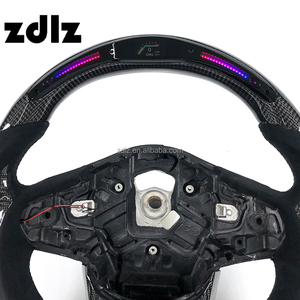 Volant personnalisé en cuir suédé noir avec affichage LED en fibre de carbone pour <span class=keywords><strong>Toyota</strong></span> <span class=keywords><strong>Supra</strong></span> MK5 <span class=keywords><strong>MK4</strong></span> A90 GR 2019 <span class=keywords><strong>2020</strong></span> 2021 2022 2023 - Product Image 4
