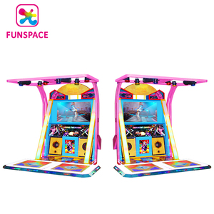 Funspace thiết bị giải trí nhà máy đồng tiền hoạt động 2 người chơi nhảy <span class=keywords><strong>Arcade</strong></span> giả lập máy trò chơi Thế Kỷ khiêu vũ rực rỡ - Product Image 4