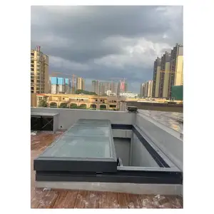 Prima Skylight Customized Design System Aluminium Electric Opening Flat Roof Residential Natural Light Skylight Window