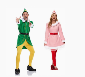 Costume da Elfo Rosa per Donna, Ispirato al Film 'Buddy the Elf', per Cosplay e Feste di Natale in Famiglia - Product Image 2
