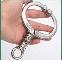 Cincin hidung banteng baja tahan karat kualitas tinggi, cincin Halter ternak, peralatan peternakan untuk pertanian