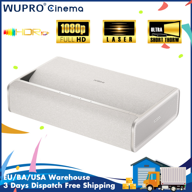 Hot Trends XGIMI M1 UST Projector 900 CVIA Lumens Home Smart 4K Support Android Projector 3+16GB DLP Ultra Short Throw Projector