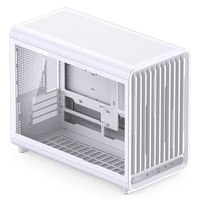 Boîtier PC de jeu Jonsbo D33 Micro-ATX, tour refroidie par eau, panneau latéral en verre, alimentation à branchement arrière, en acier, design discret