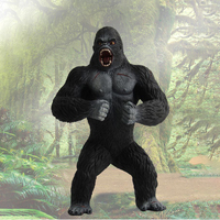 Jouet de simulation pour l'éducation précoce, modèle animal : Roi noir, Orang-outan, Chimpanzé