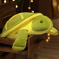 Peluche géante personnalisable en forme de tortue, coussin en peluche doux, jouet en peluche animal