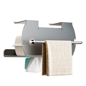 Boîte de rangement pour serviettes de bain Shu Zheng, sous l'armoire sous miroir, murale, rectangulaire, gris anthracite, 12 pouces, durable - Product Image 5