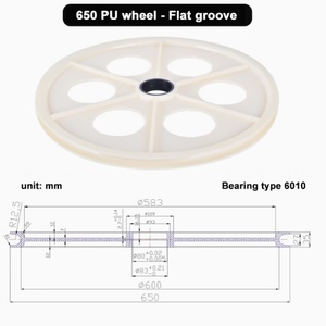 Polea Redonda de PU OEM D650, 80 mm de Diámetro Interior, Marca SenGuang, para la Industria del Cable y Alambre, Personalizable - Product Image 2