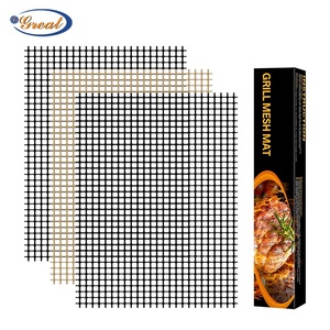 2023 Hot-selling Products Barbecue <b>Grill</b> <b>Mesh</b> Mat Non-stick Bbq <b>Grill</b> Mats High Temperature 260 Degrees - Product Image 1