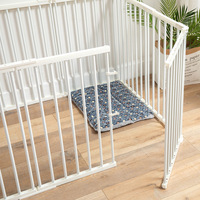 Clôture de parc en acier pour animaux de compagnie pour intérieur/extérieur Cages pour animaux de compagnie transporteurs Cage confortable grande cage pour chien