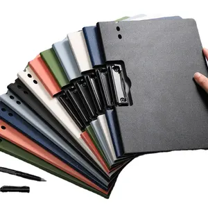 Foldable plastic file clipboard folder A4 letter size clipboard folder with cover 360 degree flip writing board clip board