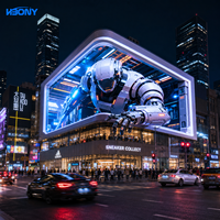 Écran LED fixe extérieur haute luminosité P5, étanche IP65, 7000 nits, 4K, lisible en plein soleil, panneau publicitaire numérique