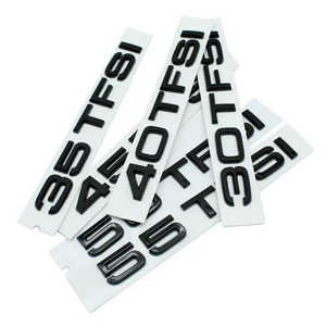 Adesivo Logo per <span class=keywords><strong>Audi</strong></span> A3A4A7A6L 30 35 40 45 50 55TFSI, Scritta di Identificazione Cilindrata, Logo Trazione Integrale, Identificazione Modello Carrozzeria - Product Image 3