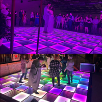 3d infinity mirror dmx night club rgb led dance floor dalles panneau de verre light up led dance floor magnetic for wedding