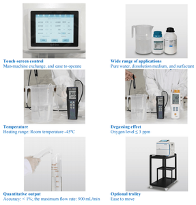 Einfach zu bedienendes 168mm Nade Dissolution Tester Instrument Automat isierte elektronische Wärme prüfgeräte für Auflösung lösungen - Product Image 4