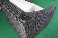 Ensemble de meubles de jardin en rotin synthétique de luxe, résistant à l'eau, canapé de piscine extérieur