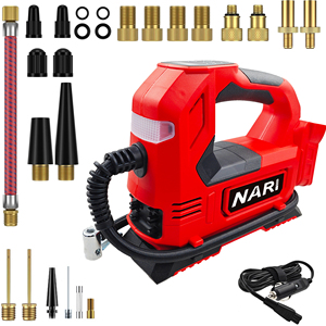 20V rosso <span class=keywords><strong>Cordless</strong></span> elettrico portatile compressore pompa d'aria doppia alimentazione Display digitale per milkee per batteria M18 Indus - Product Image 2