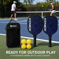 Ensemble de raquettes de pickleball en fibre de carbone pour l'extérieur – Vente chaude en gros directement de l'usine