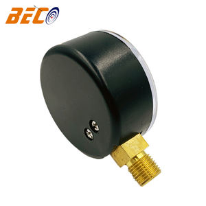 बेको 60 मिमी 2.5 इंच काले प्लास्टिक मामले सटीक यांत्रिक दबाव गेज पानी वायु मैटर - Product Image 4