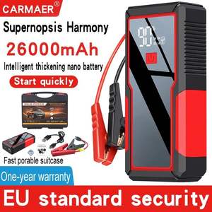 2024 nouveau <span class=keywords><strong>26000mAh</strong></span> Portable voiture saut Starter Pack outils d'urgence batterie batterie batterie externe 12V véhicule pour l'utilisation de camion - Product Image 2