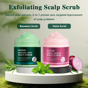 Private Label Oem Natuurlijke Ui Biotine <span class=keywords><strong>Massage</strong></span> <span class=keywords><strong>Spa</strong></span> Rozemarijn Haarverzorging Anti Roos Exfoliator Haar Hoofdhuid <span class=keywords><strong>Scrub</strong></span> Set - Product Image 2