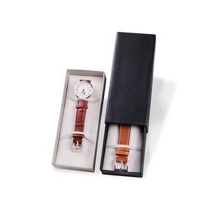 Hot-sell classical rigid cardboard drawer watch box strap box