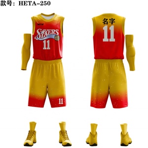 Custom Wholesale Design Sublimation Basketball Jersey Basket Ball Kids Sport Vests Set Shirt Men Basketball Wear Jersey Set - Product Image 4