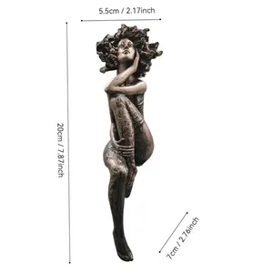 Figura Decorativa para el Hogar, Artesanía de Resina, Estatua de Chica con Cabeza Explosiva, Escultura Moderna de Dama para Decoración de Sala de Estar u Oficina - Product Image 6
