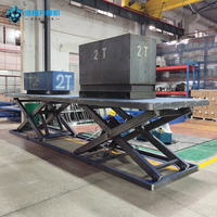 Plateforme élévatrice à ciseaux en acier électrique personnalisable avec garde-corps, table élévatrice hydraulique à fourche fixe