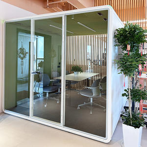 Sıcak satış büyük boy akustik ses geçirmez sessiz toplantı kutusu müzik kabini ile güç şarj fişi - Product Image 2