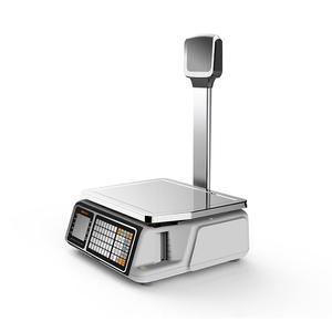Báscula de Supermercado NVK 30KG con Pantalla LCD, Impresión de Códigos de Barras en Árabe y Español, Personalizable OEM - Caja Registradora de 20KG con Recibo para Frutas TM-A20 - Product Image 2
