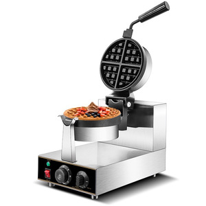 Huakai Rotary <b>Waffle</b> Oven HF-8 380x250x260mm Electric Flipping Commercial <b>Waffle</b> <b>Maker</b> With Timer For Coffee Shop - Product Image 2
