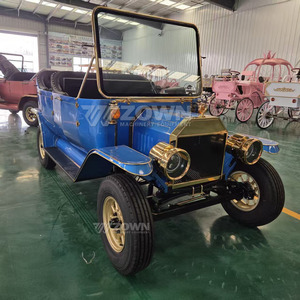 Voiture électrique vintage classique européenne à 4 roues, carrosserie en fibre de verre, certifiée CE pour les zones touristiques, avec garantie de 2 ans - Product Image 5