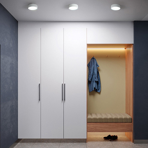 Lámpara colgante circular personalizada con luz LED lineal directa e indirecta para sala de estar - Product Image 4