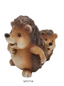 Decorazione Natalizia da <span class=keywords><strong>Giardino</strong></span> a Forma di <span class=keywords><strong>Riccio</strong></span> in Resina, Scultura Animale Realistica Dipinta a Mano, Ornamento Venduto Direttamente dalla Fabbrica - Product Image 2