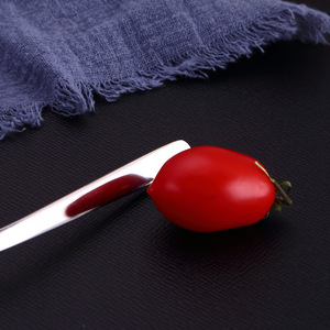 Fourchette à fruits en acier inoxydable 304, fourchette à gâteau, fourchette à dessert, fourchette à salade, fourchette à fruits à pointe, couverts, fourchette à gâteau de lune, fournitures hôtelières - Product Image 3