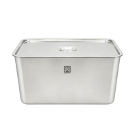 Bac de service buffet en acier inoxydable, grande capacité 60x40x30cm, pour hôtels, restaurants et services de traiteur
