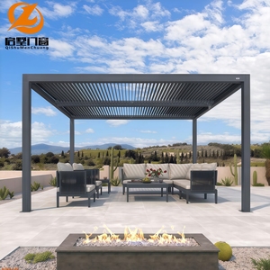 Pergola en aluminium minimaliste contemporaine, antirouille, longue durée de vie, pour balcon urbain, petit jardin, <span class=keywords><strong>terrasse</strong></span> - Product Image 2