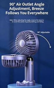 Nuevo Ventilador USB de Mano 2026, Mini Ventilador Eléctrico Plegable de Plástico Recargable y Portátil para Oficina, Estudiantes, Coche y Uso en Exteriores, Regalo Perfecto - Product Image 5