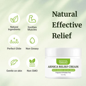 <span class=keywords><strong>Crema</strong></span> <span class=keywords><strong>de</strong></span> árnica <span class=keywords><strong>de</strong></span> alivio natural enriquecida con aceites esenciales <span class=keywords><strong>de</strong></span> hierba <span class=keywords><strong>de</strong></span> limón, eucalipto y Romero, músculos doloridos y rigidez - Product Image 4