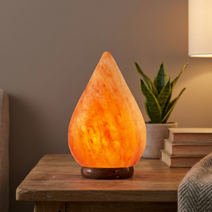 High Quality Night Himalayan Salt Lamp USB Natural Himalayan <b>Mini</b> Salt Lamp Wooden Base for Room Decoration Hand Carved - Product Image 1