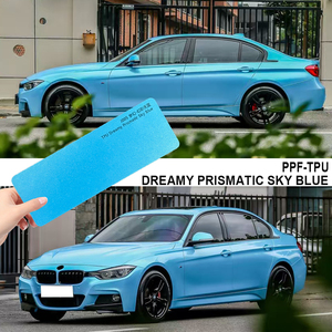 Film protecteur de carrosserie automobile PPF TPU DREAMY PRISMATIC SKY BLUE changeant de couleur, auto-adhésif, anti-décoloration, finition brillante, en rouleau - Product Image 1