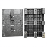 Palette Euro en plastique HDPE moulé sous pression, à face unique, avec couvercle, pour palette pliable à 4 voies, conteneur en vrac, boîte à manchons pour palette