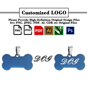 Collier en métal en acier inoxydable personnalisé avec logo, médaille d'identification vierge pour chien, gravée, pour promotion et événements sportifs - Product Image 3