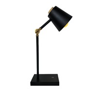 Lampu Meja Lipat Amerika yang Dapat Disesuaikan dengan Sentuhan Sederhana, Lampu Malam Cerdas dengan Cahaya Hangat untuk Penggunaan di Kamar Tidur di Samping Tempat Tidur.