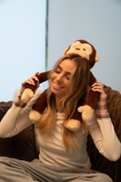 Peluche singe chauffable au micro-ondes