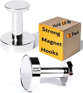 2 gói từ vòng hoa móc áo, nhiệm vụ nặng nề từ móc kim loại cửa trước, hành trình móc treo cho treo cabin nướng Áo - Product Image 2